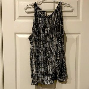 Kenar Black/White Pattern Tank